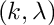 $(k, \lambda)$